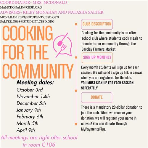 Cooking for the Community